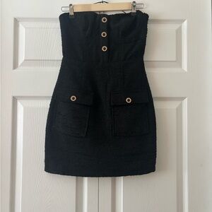 Tweed Black Mini Dress